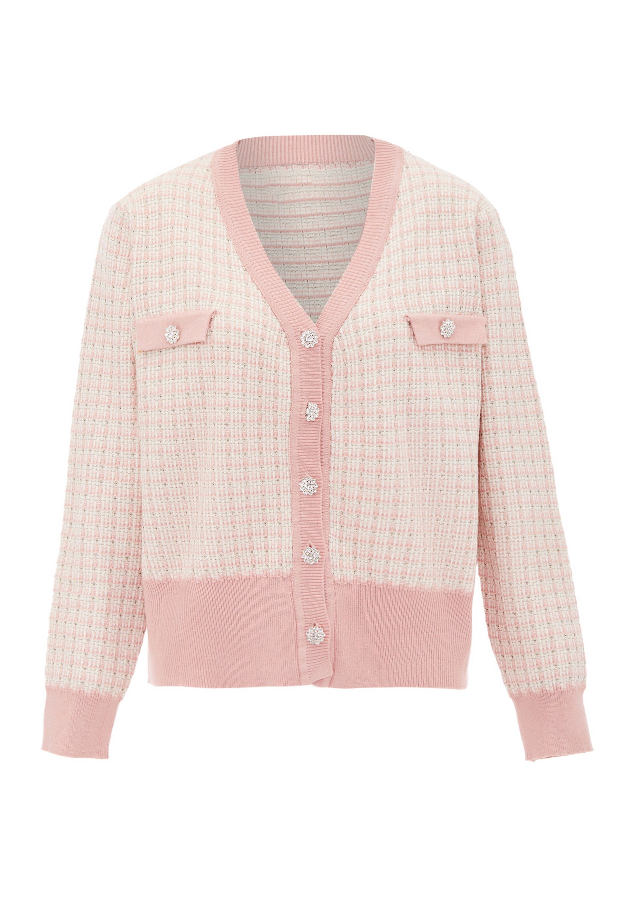 NAEMI Knit cardigan in Pink: front