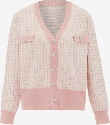 NAEMI Knit Cardigan in Pink: front