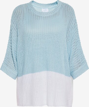 usha BLUE LABEL Sweater in Blue: front