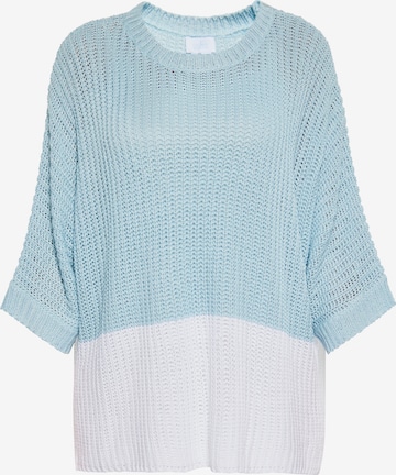 Pull-over usha BLUE LABEL en bleu : devant