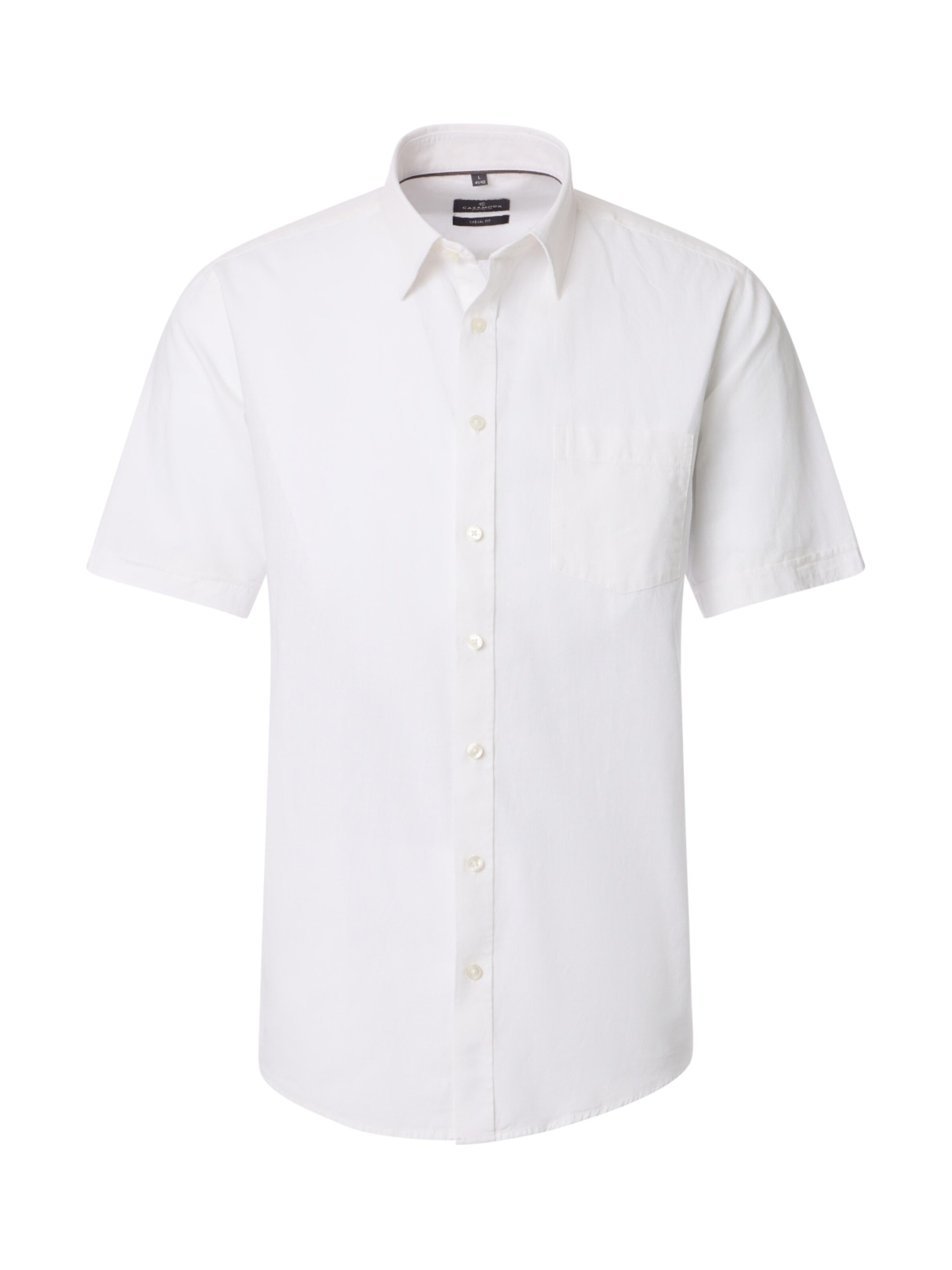 CASAMODA Regular fit Button Up Shirt in White: front