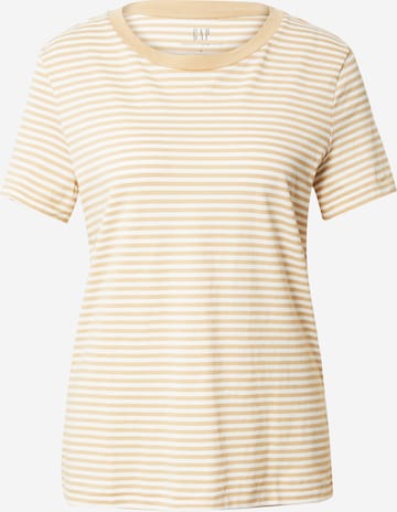 T-shirt GAP en beige : devant