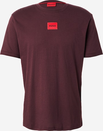 HUGO T-Shirt 'Diragolino212' in Lila: Vorderseite