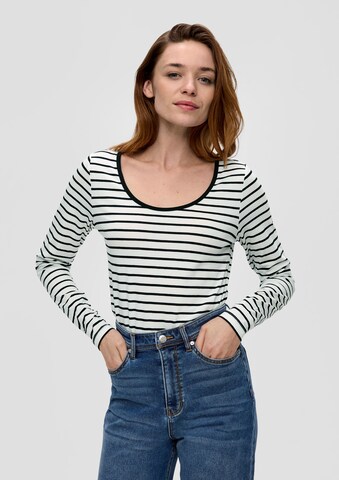 s.Oliver Shirt in Wit: voorkant