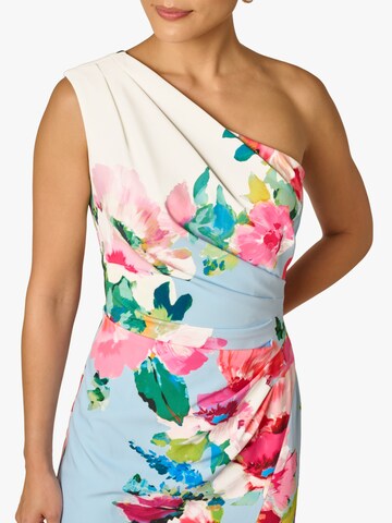 Adrianna Papell Jurk 'Petite One Shoulder Border Dress' in Gemengde kleuren