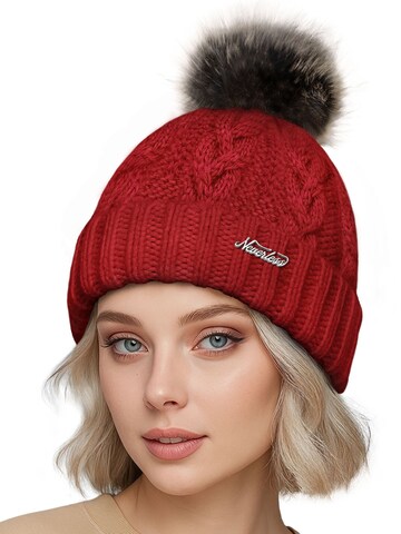 Neverless Beanie 'Jule' in Red: front