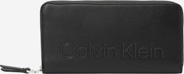 melns Calvin Klein Naudas maks: no priekšpuses