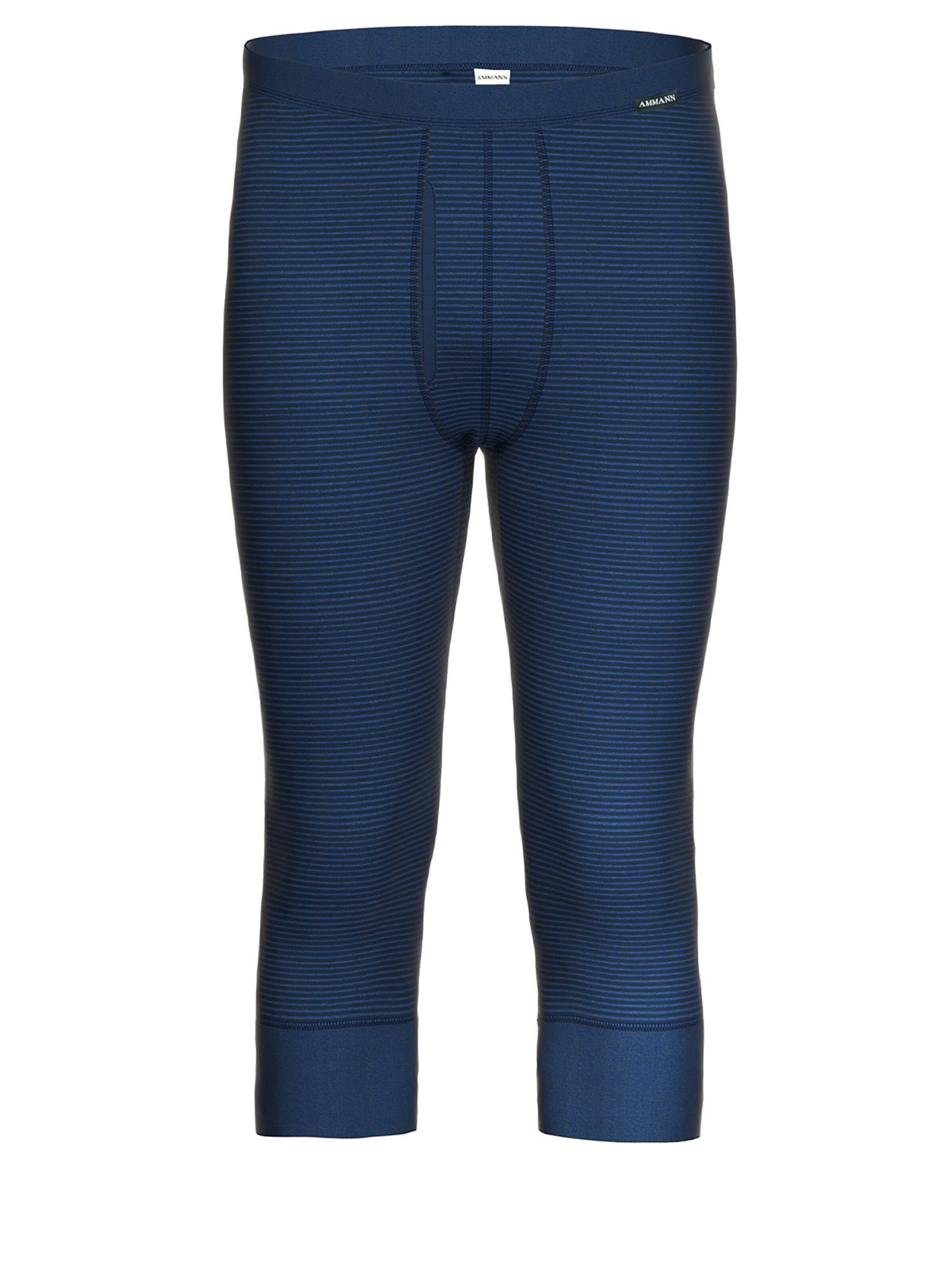 Ammann Long Johns in Blue: front