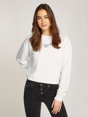 Tommy Jeans Curve Sweatshirt in White: front
