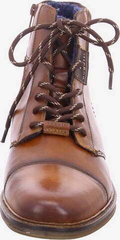 bugatti Lace-Up Ankle Boots in Brown