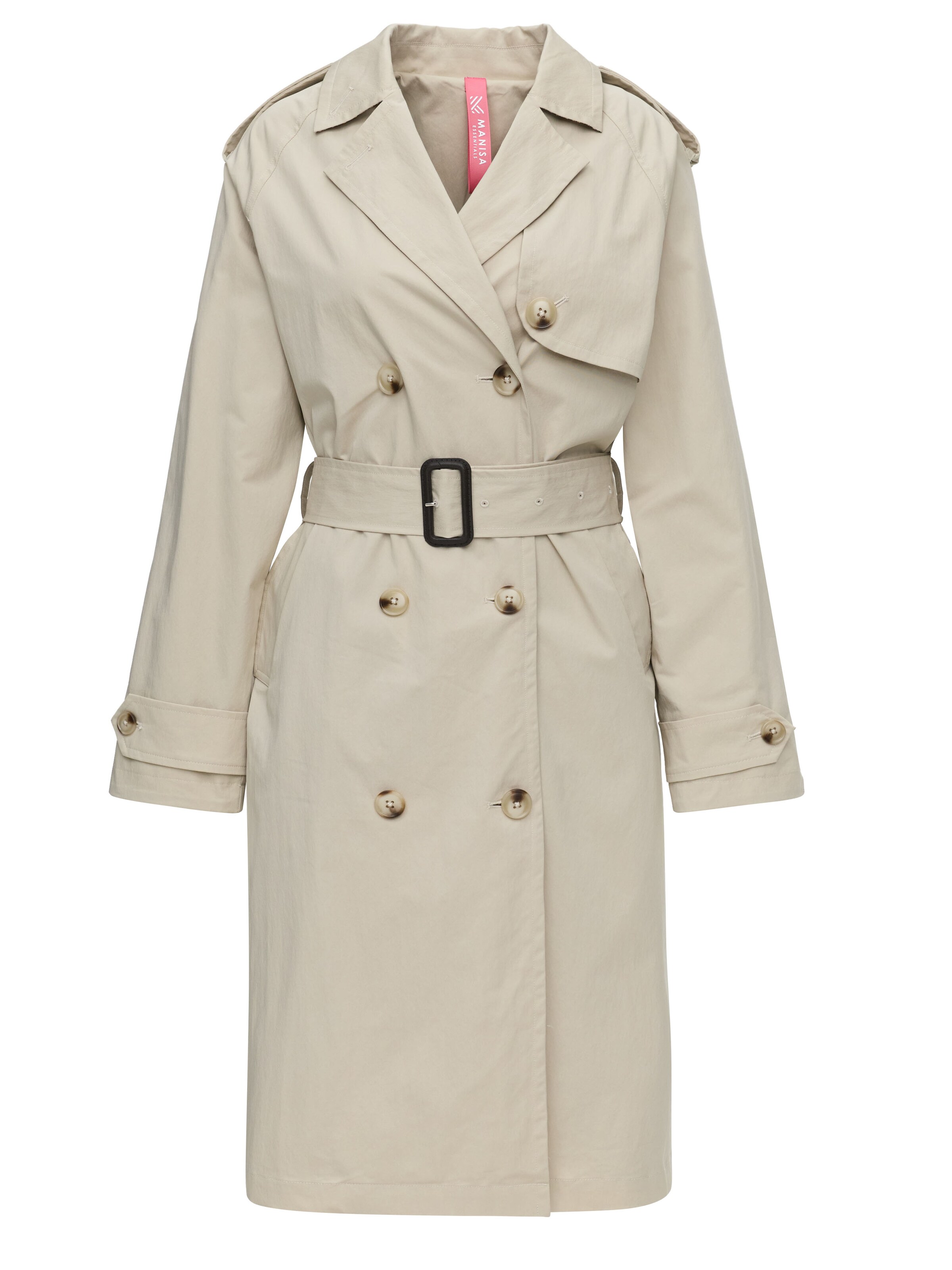 MANISA Between-season jacket 'Trenchcoat' in Beige: front