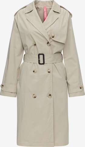 Veste mi-saison 'Trenchcoat' MANISA en beige : devant