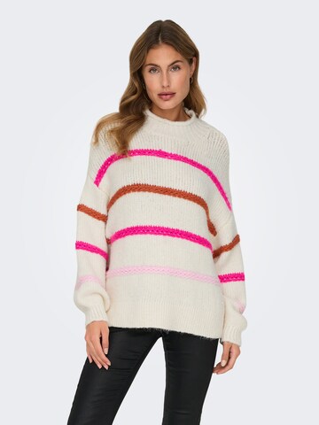 ONLY Pullover 'ONLMY' in Beige: Vorderseite