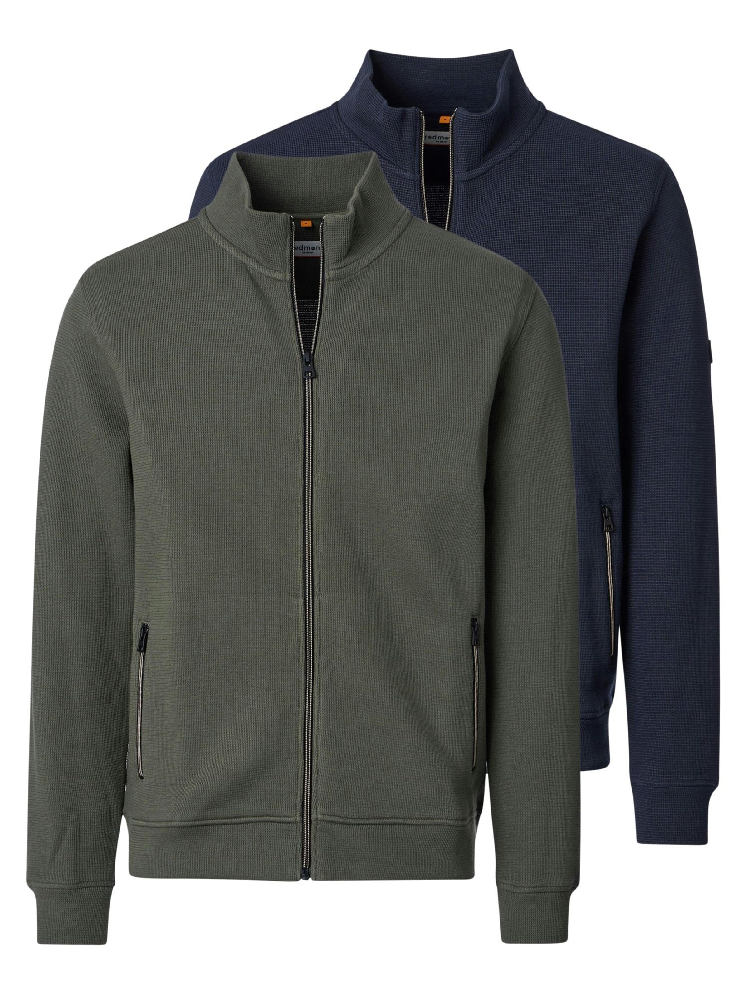 redmond Sweat jacket 'Basic' in Mixed colours: front