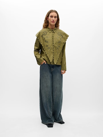 OBJECT Bluse i grøn