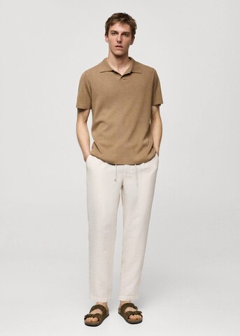 MANGO MAN Tapered Hose 'Nino' in Beige