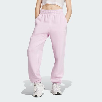 Effilé Pantalon 'Essentials Fleece' ADIDAS ORIGINALS en rose : devant