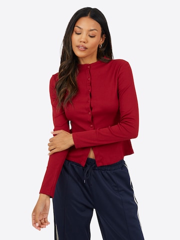 BRAVE SOUL Cardigan i rød: forside