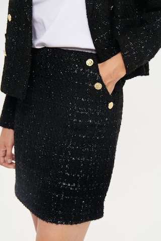 SAINT TROPEZ Rock in Schwarz