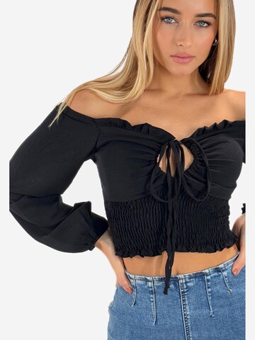 Elara Bluse in Schwarz