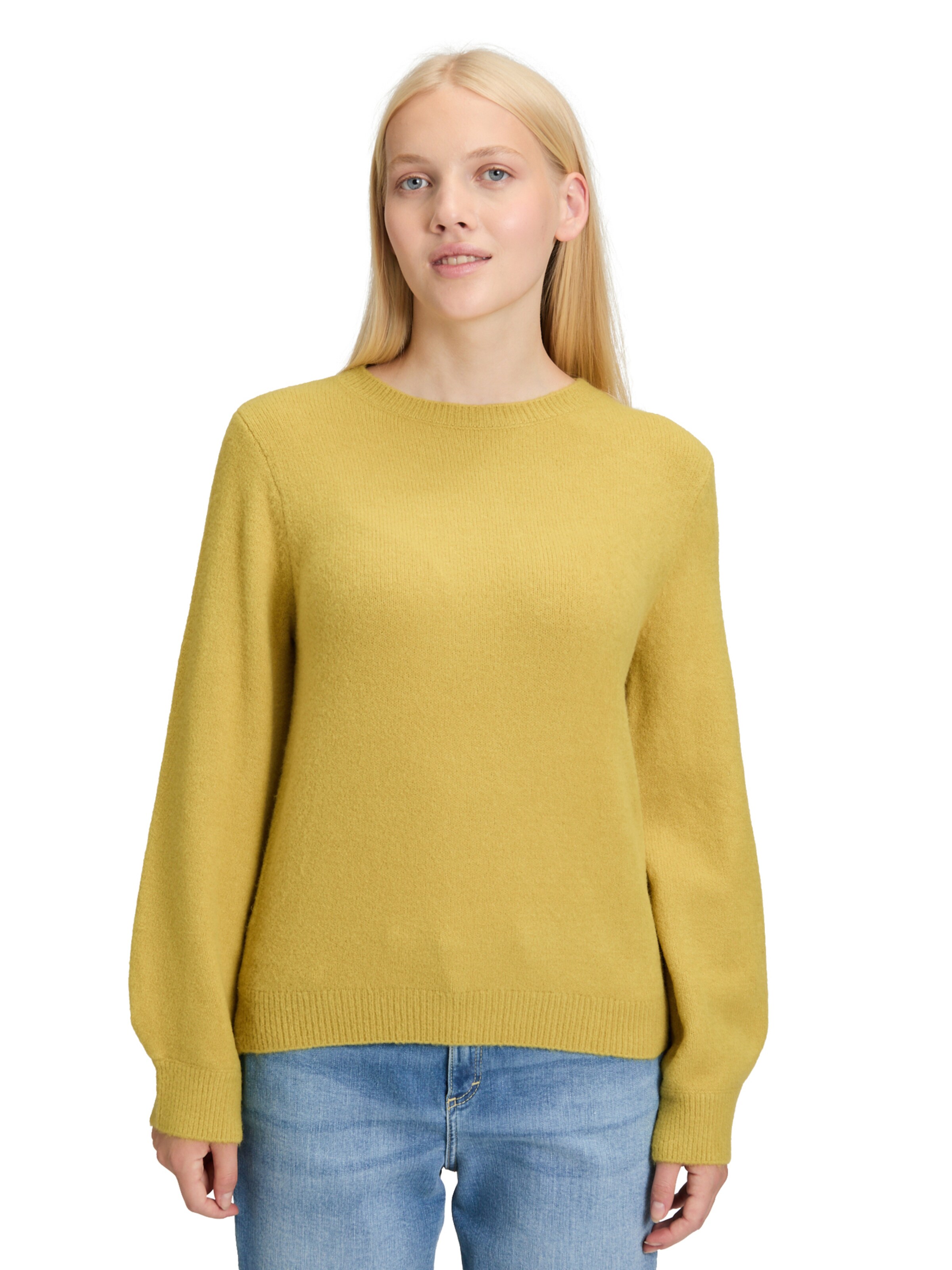 Cartoon Sweater in Gold: front