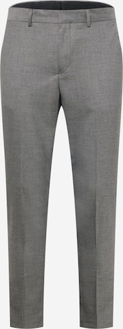 BURTON MENSWEAR LONDON Regular Pleated Pants in Grey: front