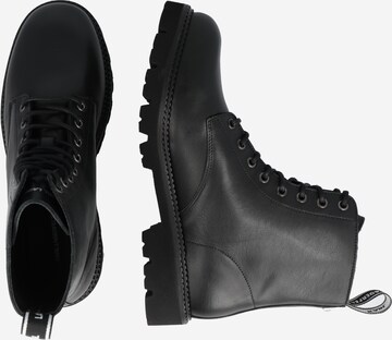 Karl Lagerfeld Lace-Up Boots in Black