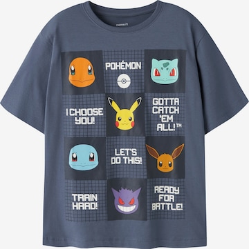 T-Shirt 'Pokémon' NAME IT en bleu : devant