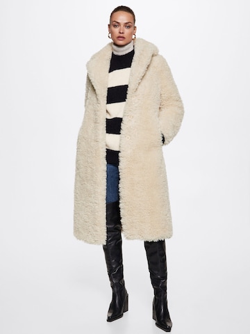 MANGO Winter Coat 'Eureka' in Beige