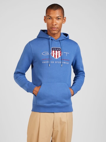 Felpa di GANT in blu: frontale