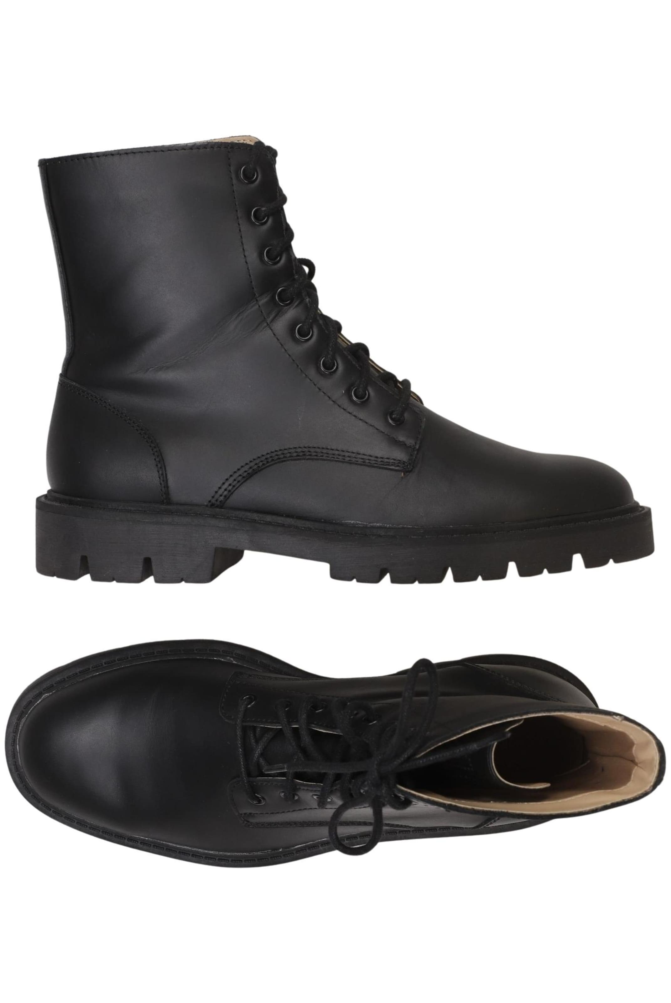 Bershka Anke & Mid-Calf Boots in 40 in Black: front