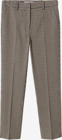 MANGO Pantalon 'Warm' in Bruin: voorkant