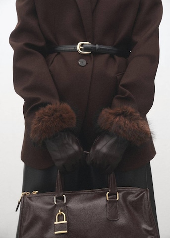 MANGO Sormikkaat 'Lotto' värissä ruskea