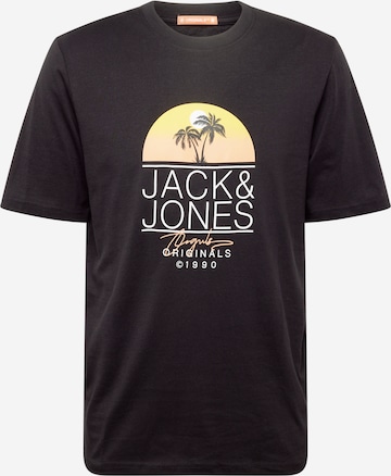 JACK & JONES Póló 'CASEY' - fekete: elől
