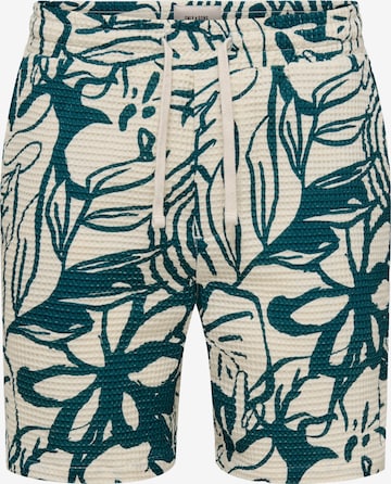 Only & Sons Pants 'ONSTel Savier' in Beige: front