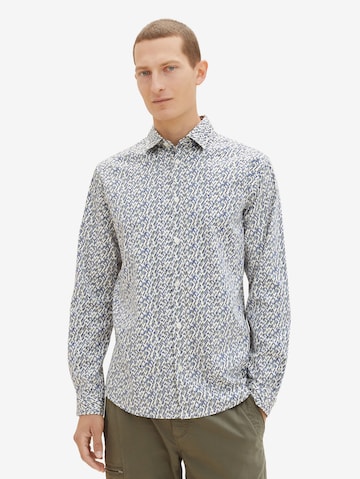 TOM TAILOR Regular fit Button Up Shirt in White: front