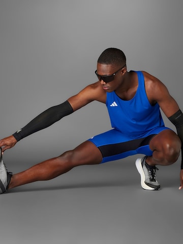 ADIDAS PERFORMANCE Skinny Sportshorts 'ADIZERO' in Blau