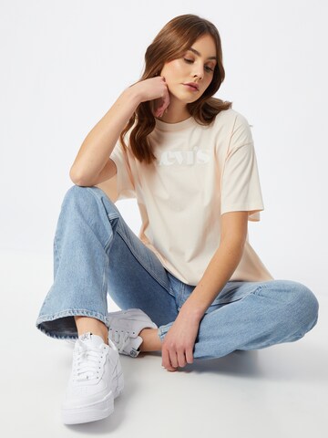 LEVI'S ® Oversized bluse 'Graphic SS Roadtrip Tee' i beige