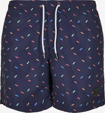 Shorts de bain Urban Classics en bleu : devant