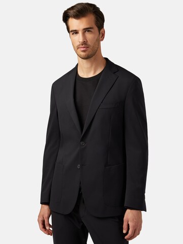 Boggi Milano Regular fit Business Blazer in Black: front