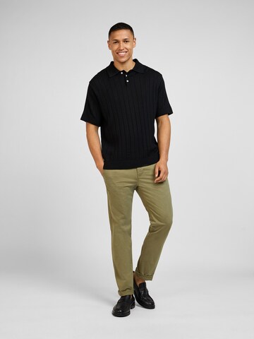 yazubi Slimfit Chinohose 'Kyle' in Grün