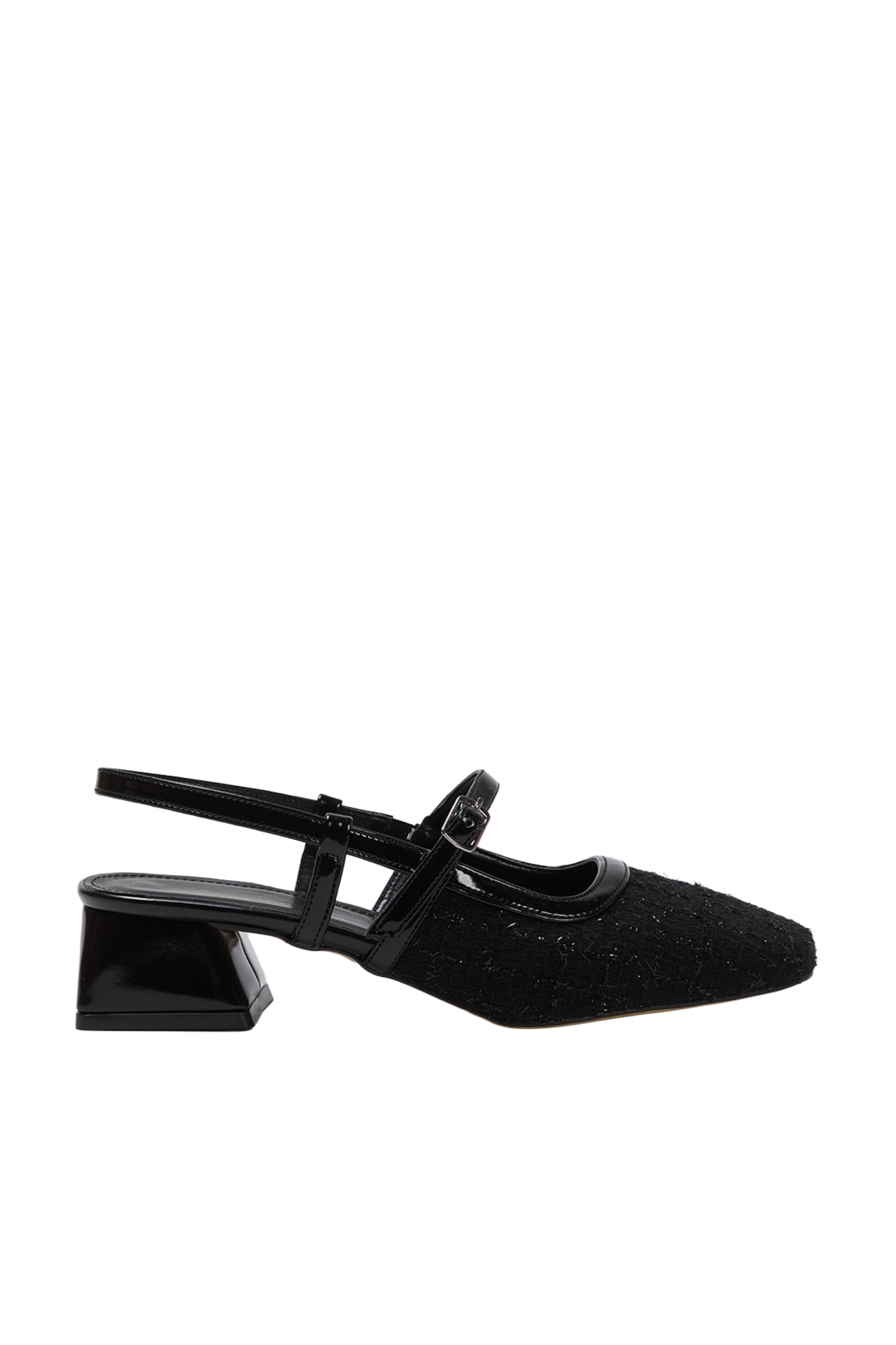 Trendyol - Zapatos destalonado en negro: frente