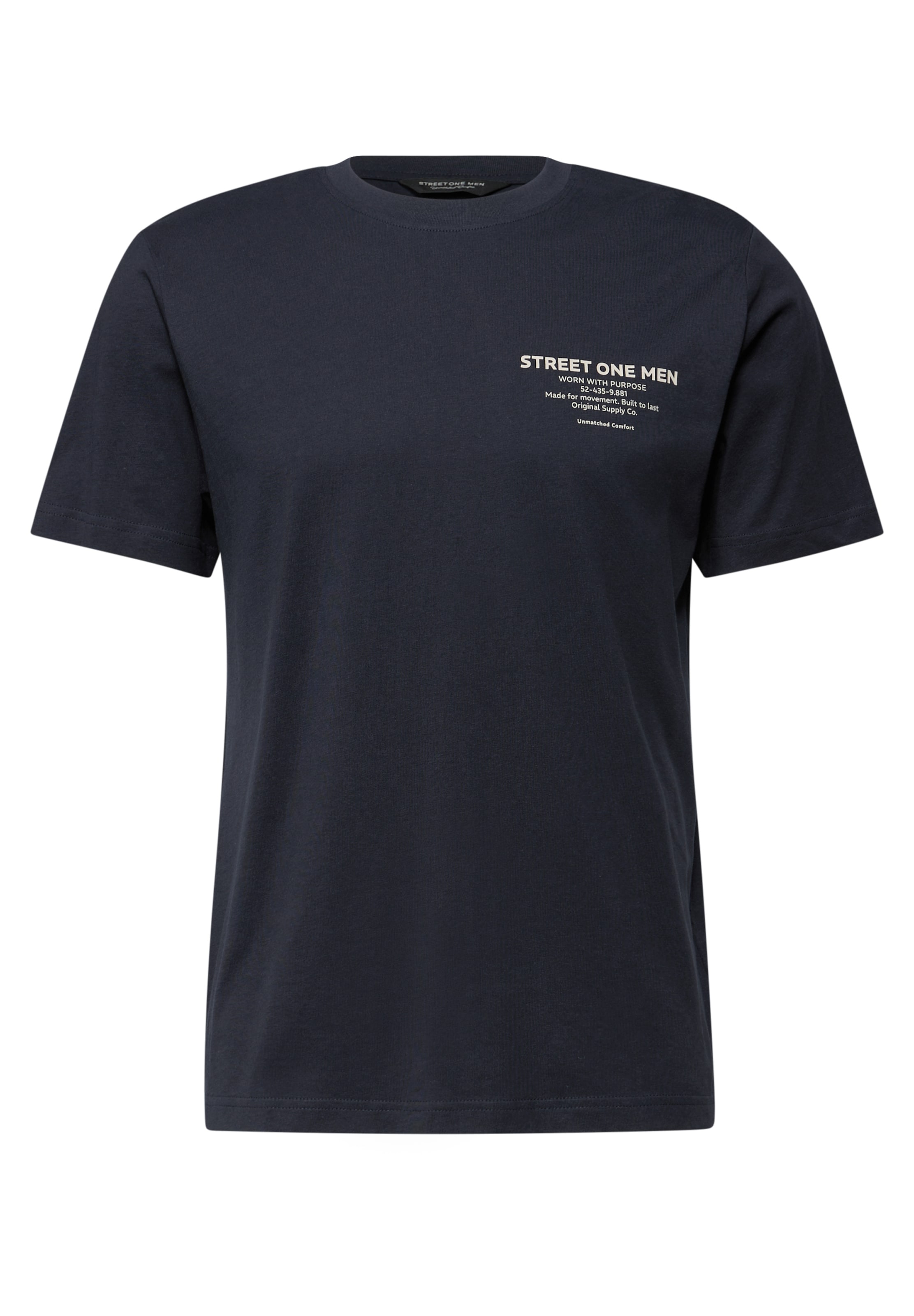 Street One MEN T-Shirt in Blau: Vorderseite