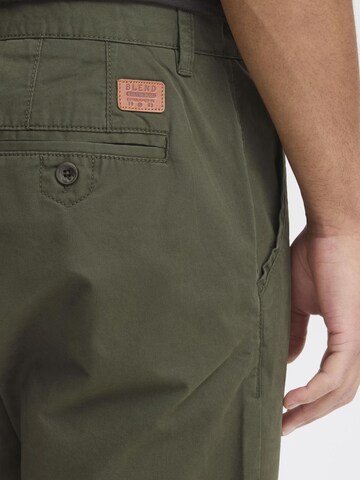 BLEND Regular Chino trousers 'Sasuke' in Green