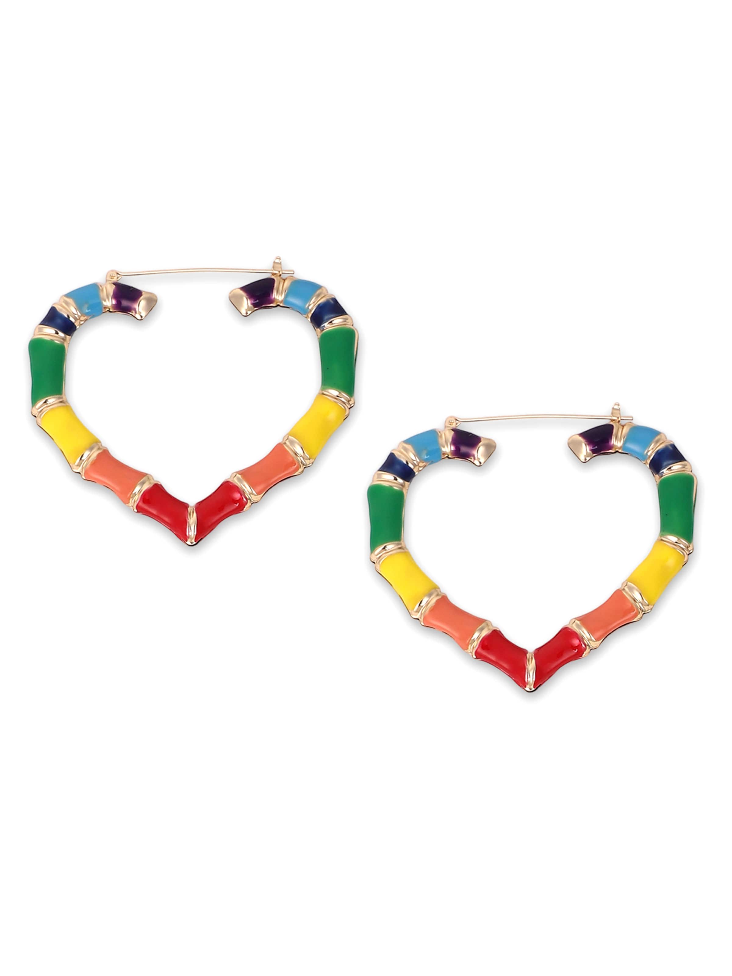 SOHI Øreringe 'Syd' i blandingsfarvet: forside