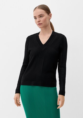 Pull-over s.Oliver en noir : devant