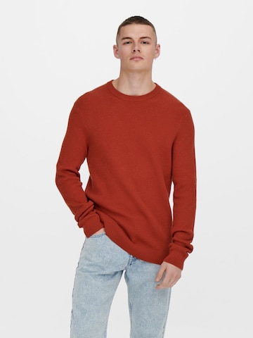Only & Sons Pullover i rød: forside