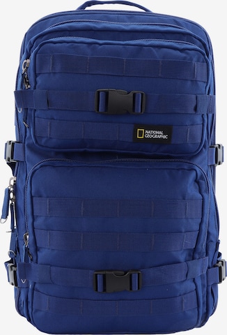 National Geographic Rugzak 'ROCKET' in Blauw: voorkant