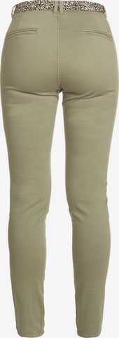 Le Temps Des Cerises Skinny Chino Pants 'DYLI 4' in Green