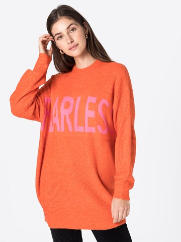Noisy may Pullover 'NMBALANCE' in Orange: Vorderseite